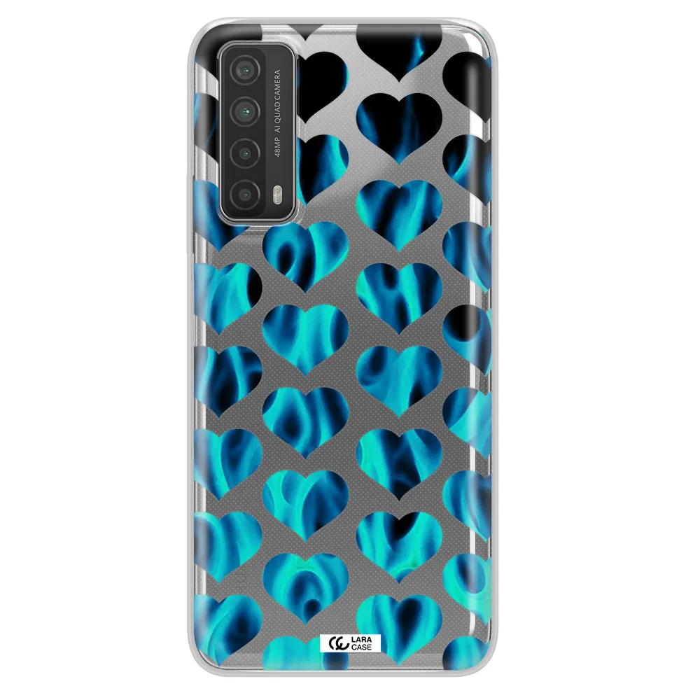 Heart Flame Huawei P Smart 2021 Clear TPU Case