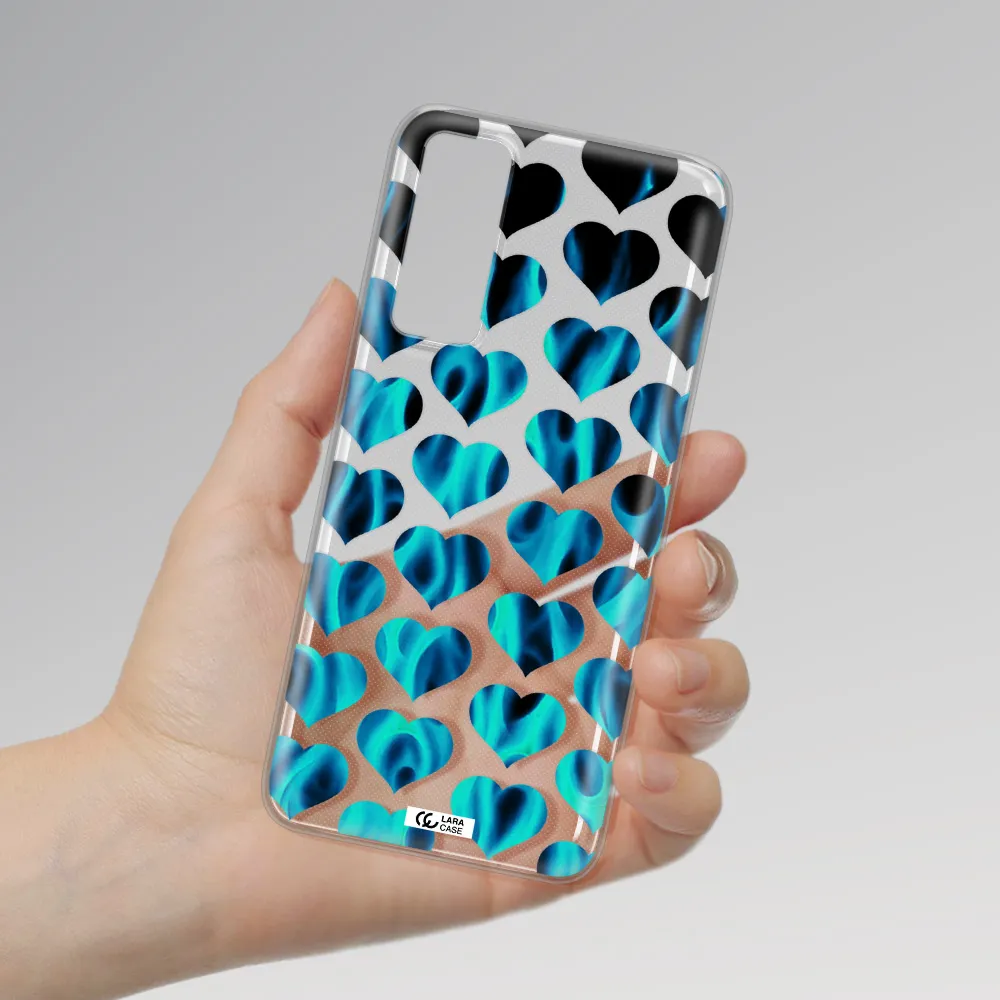 Heart Flame Huawei P Smart 2021 Clear TPU Case