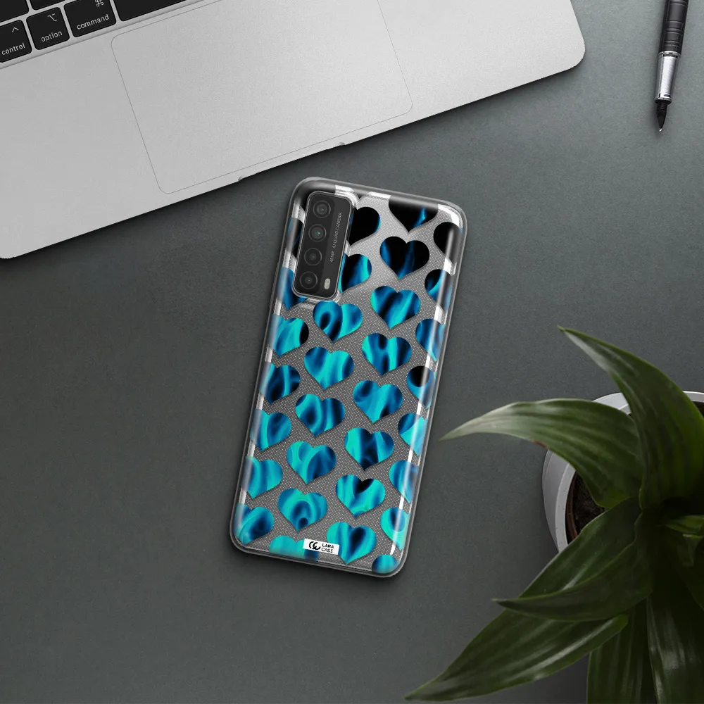 Heart Flame Huawei P Smart 2021 Clear TPU Case