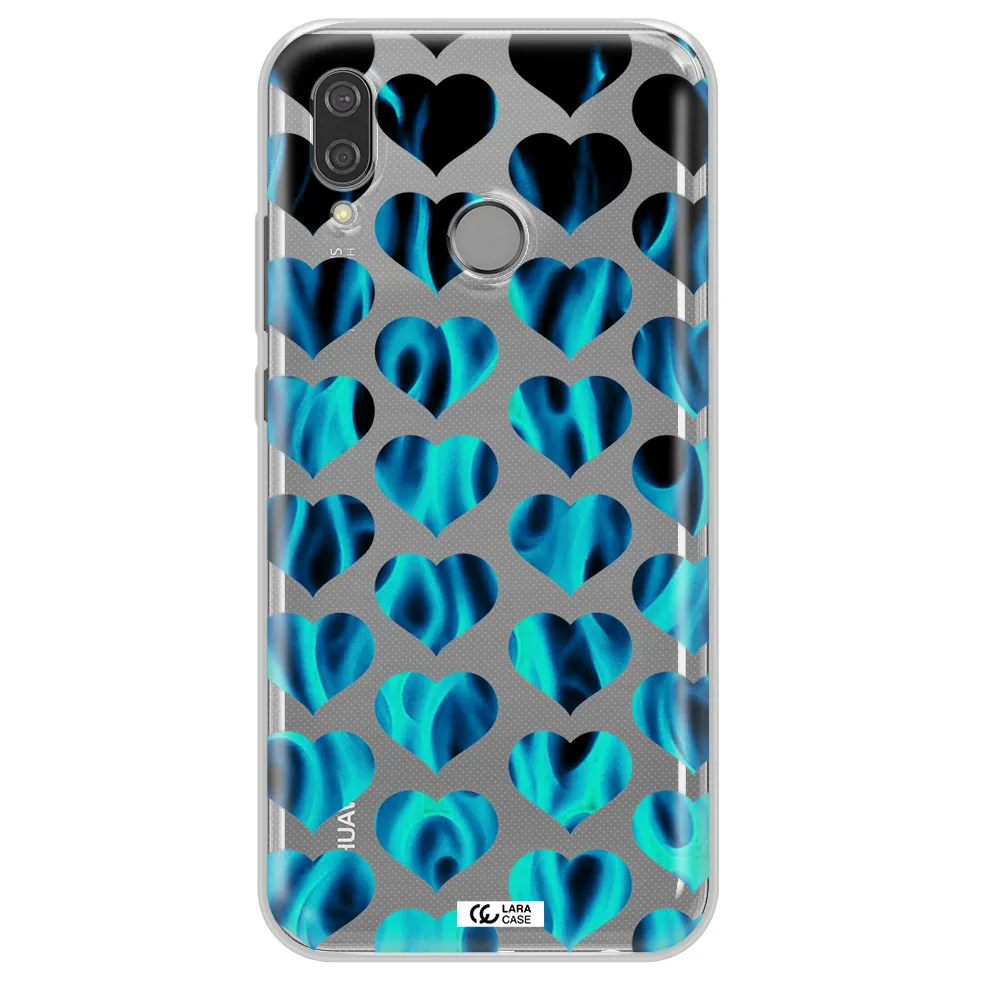 Heart Flame Huawei P20 Lite Clear TPU Case