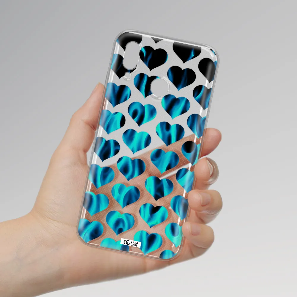 Heart Flame Huawei P20 Lite Clear TPU Case