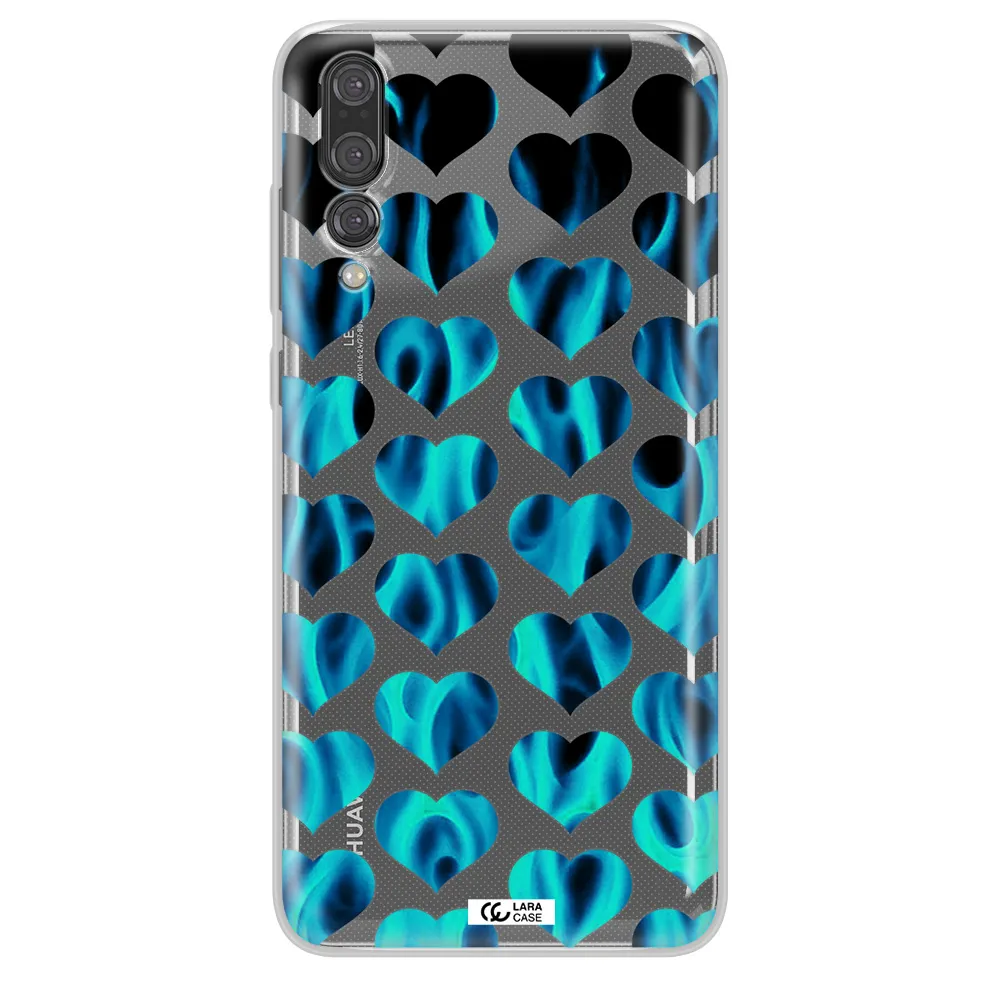 Heart Flame Huawei P20 Pro Clear TPU Case