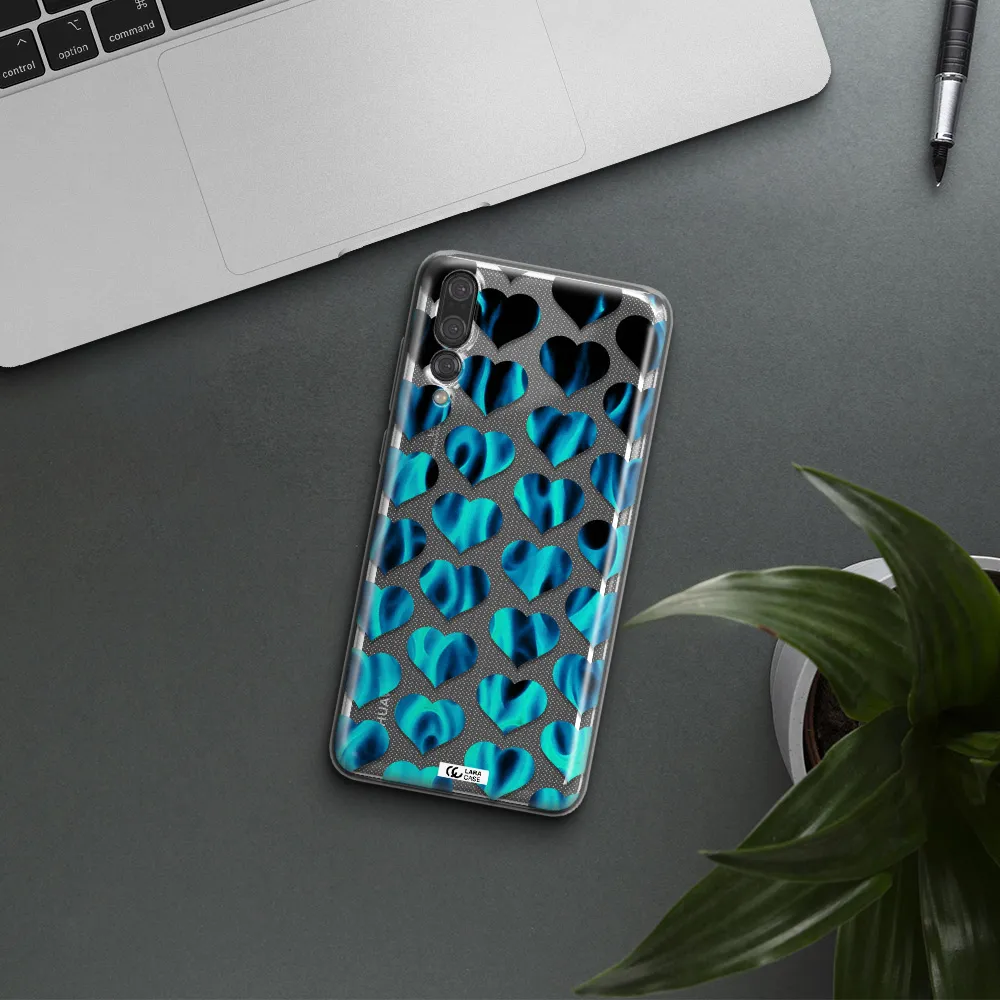 Heart Flame Huawei P20 Pro Clear TPU Case