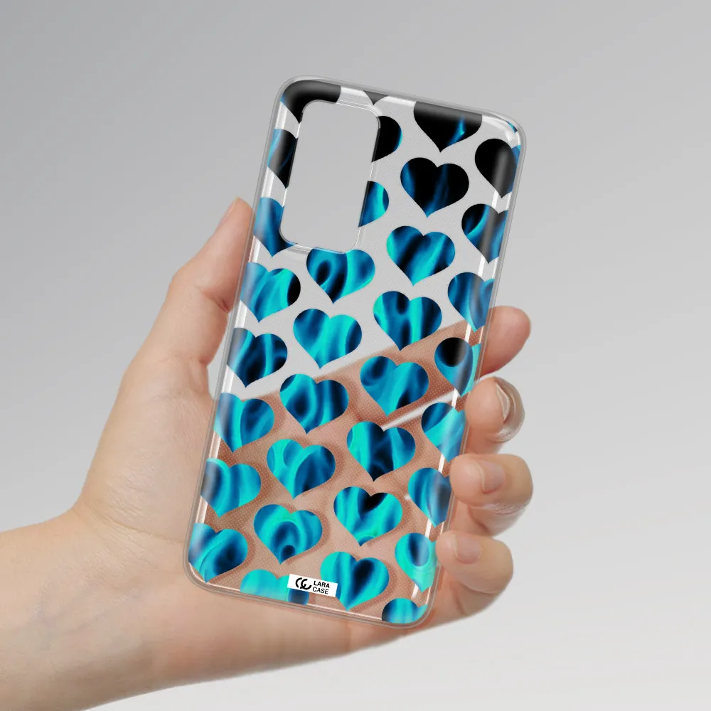 Heart Flame Huawei P40 Clear TPU Case