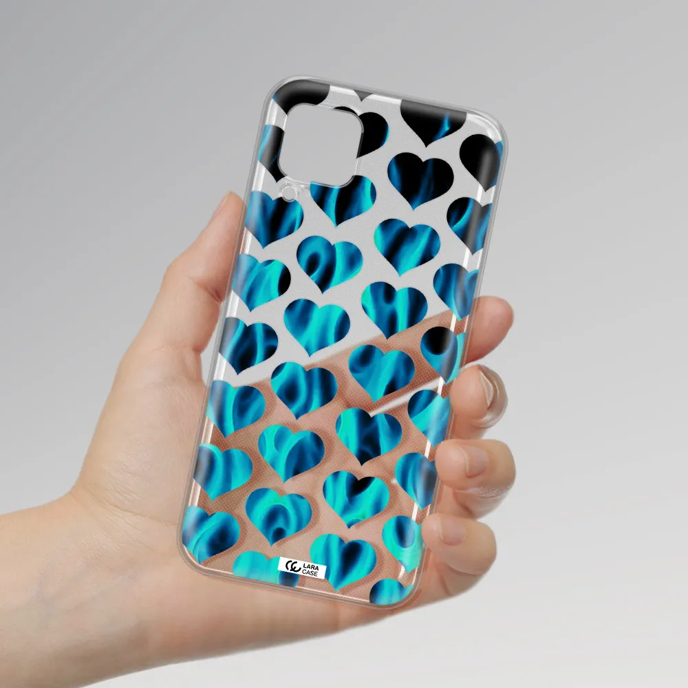 Heart Flame Huawei P40 Lite Clear TPU Case