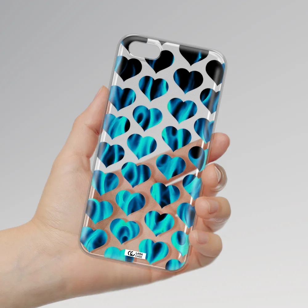 Heart Flame Huawei Y5 2018 Clear TPU Case