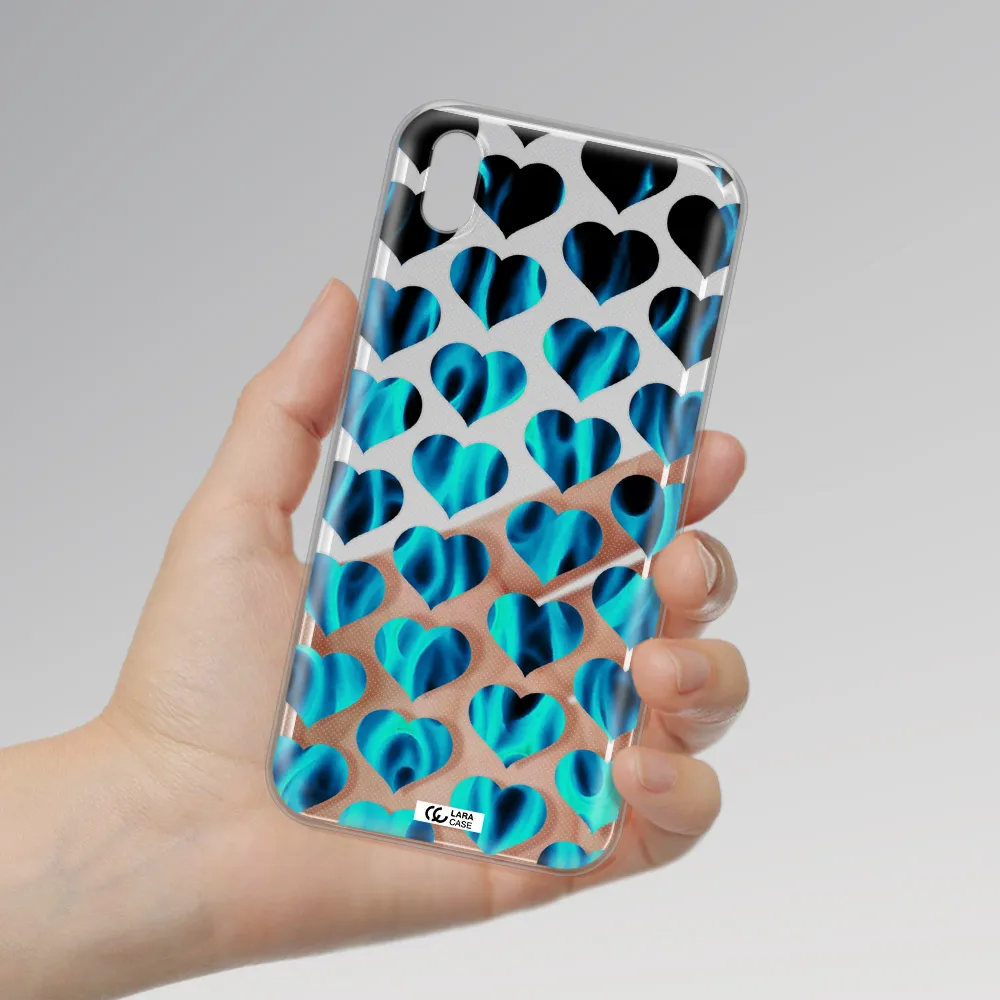Heart Flame Huawei Y5 2019 Clear TPU Case