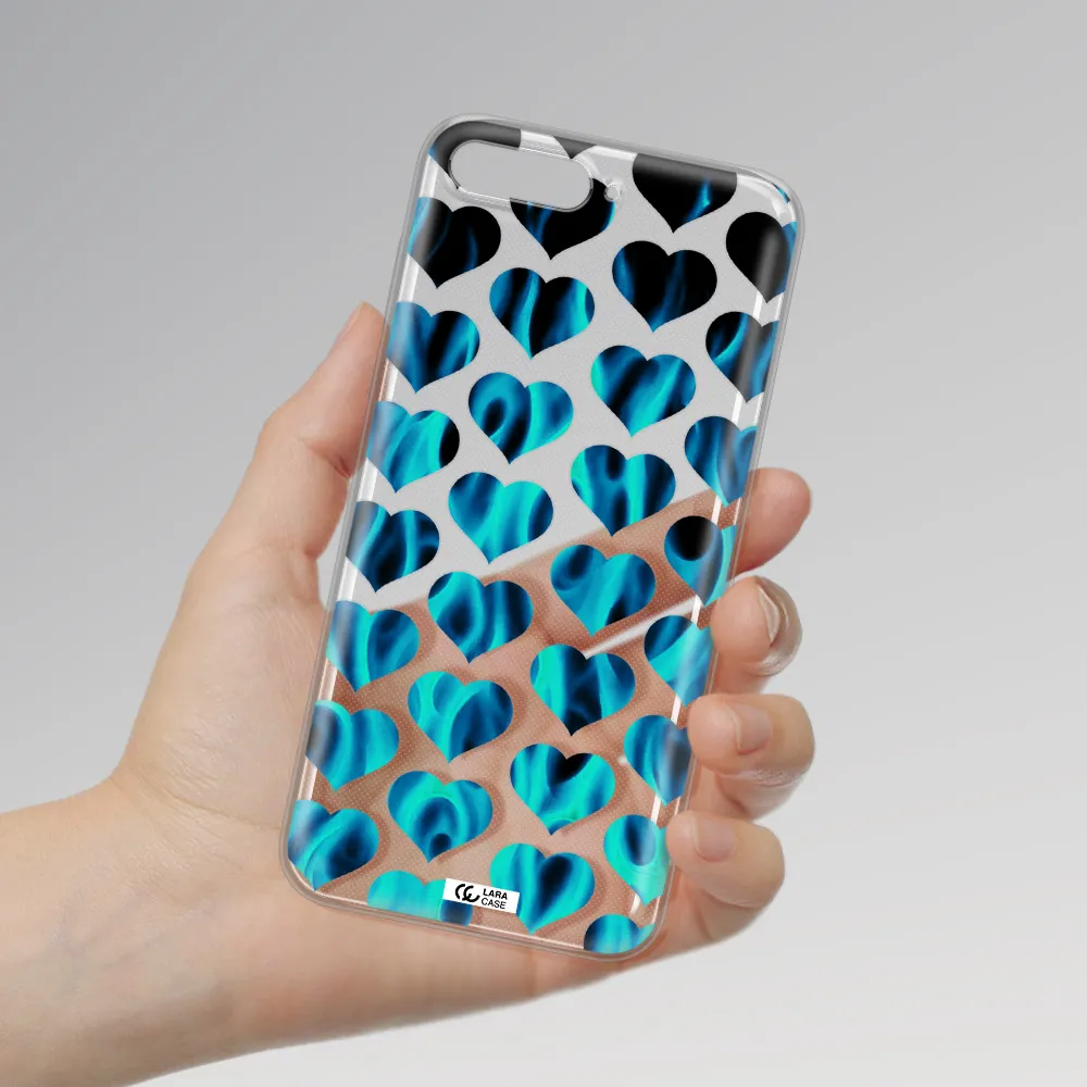 Heart Flame Huawei Y6 2018 Clear TPU Case