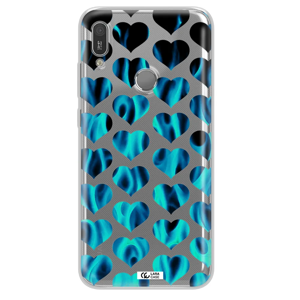 Heart Flame Huawei Y6 2019 Clear TPU Case