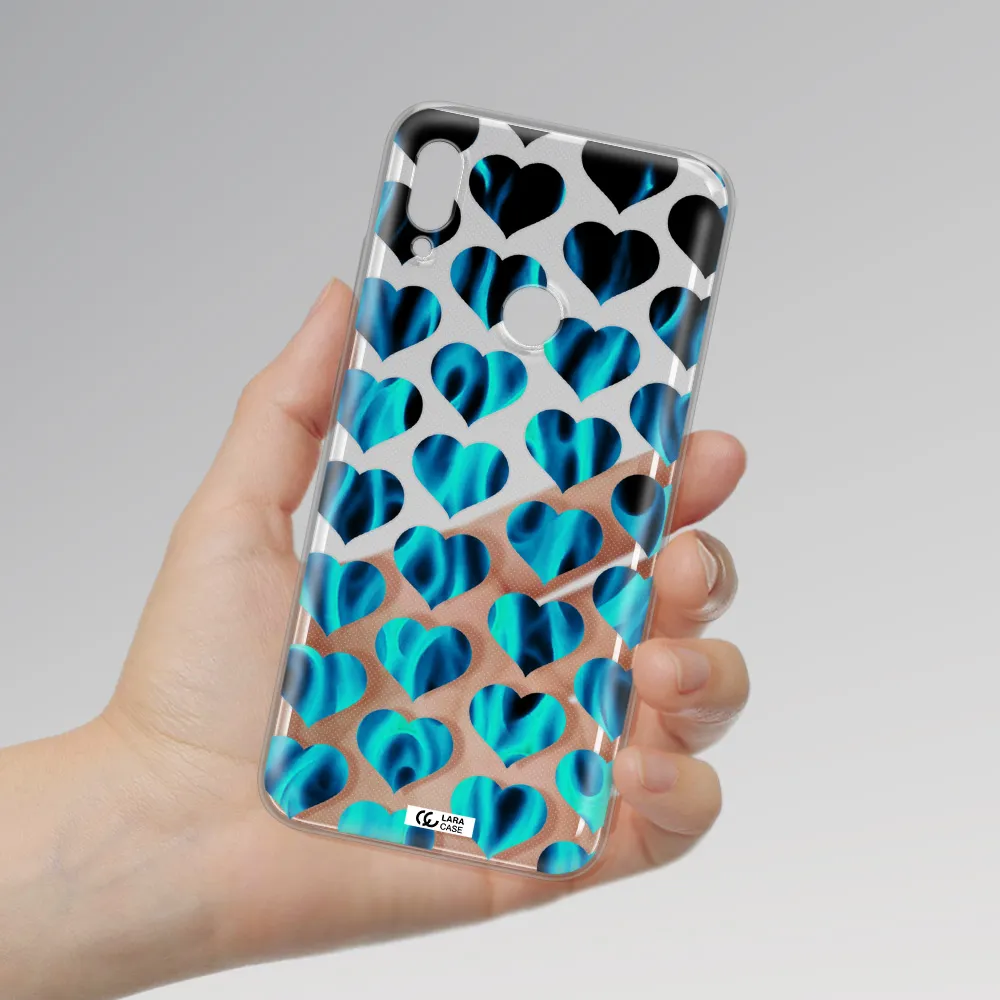 Heart Flame Huawei Y6 2019 Clear TPU Case