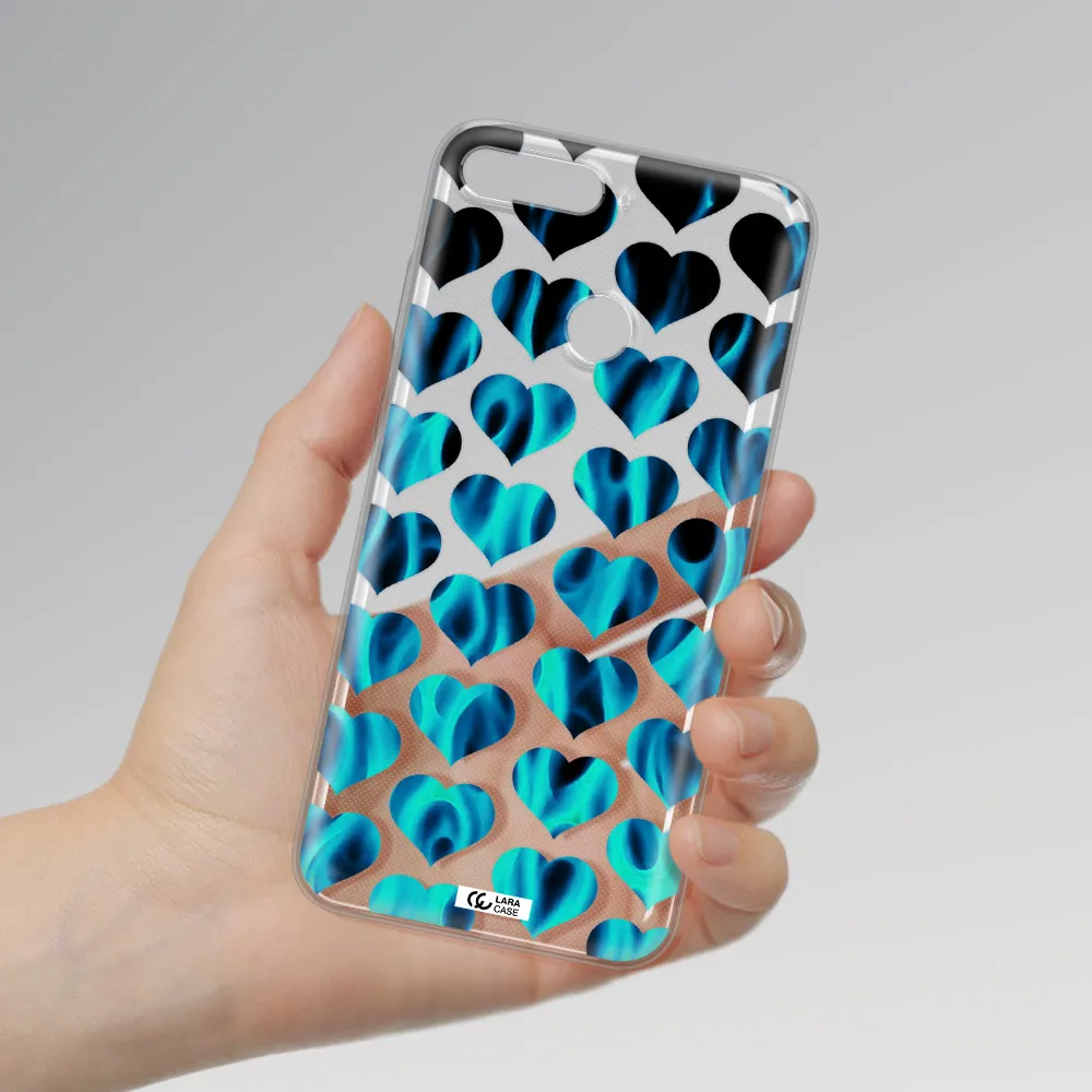 Heart Flame Huawei Y6 Prime 2018 Clear TPU Case