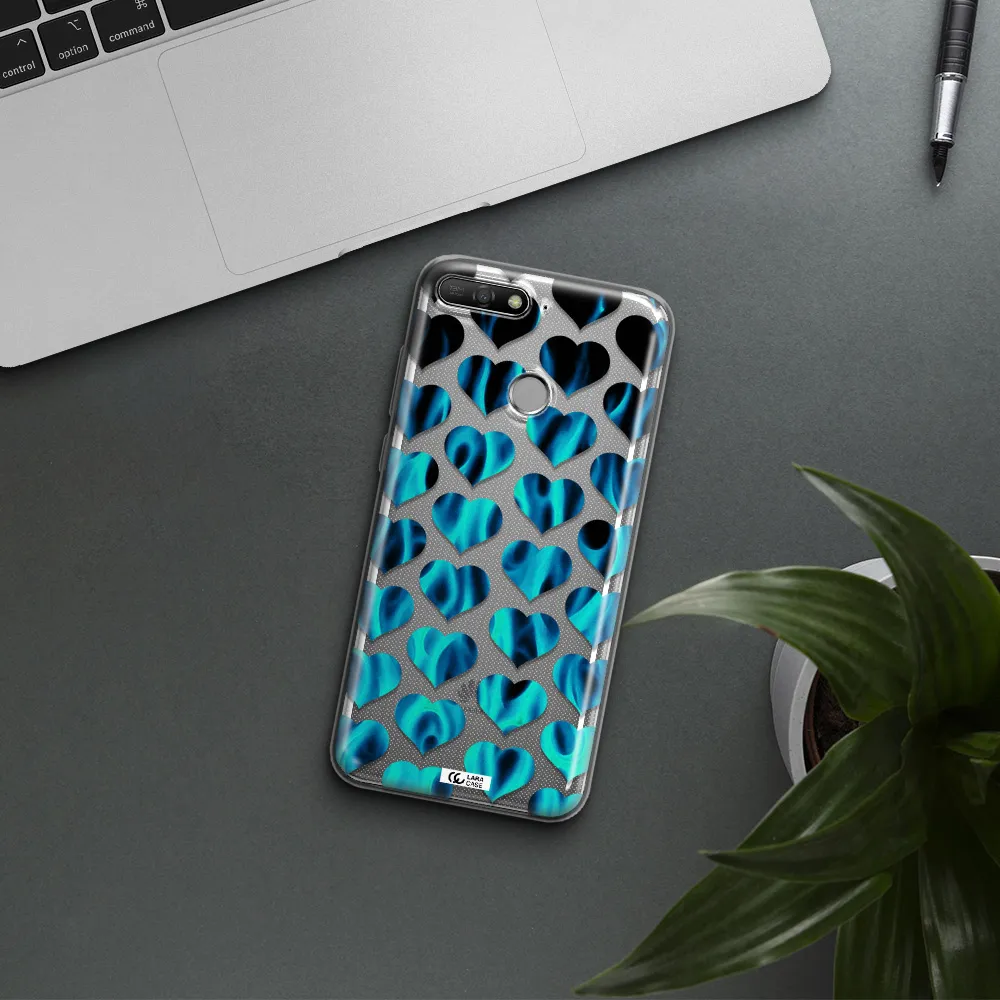 Heart Flame Huawei Y6 Prime 2018 Clear TPU Case