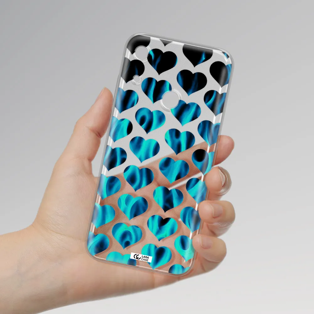 Heart Flame Huawei Y6S Clear TPU Case