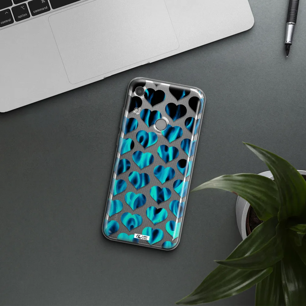 Heart Flame Huawei Y6S Clear TPU Case