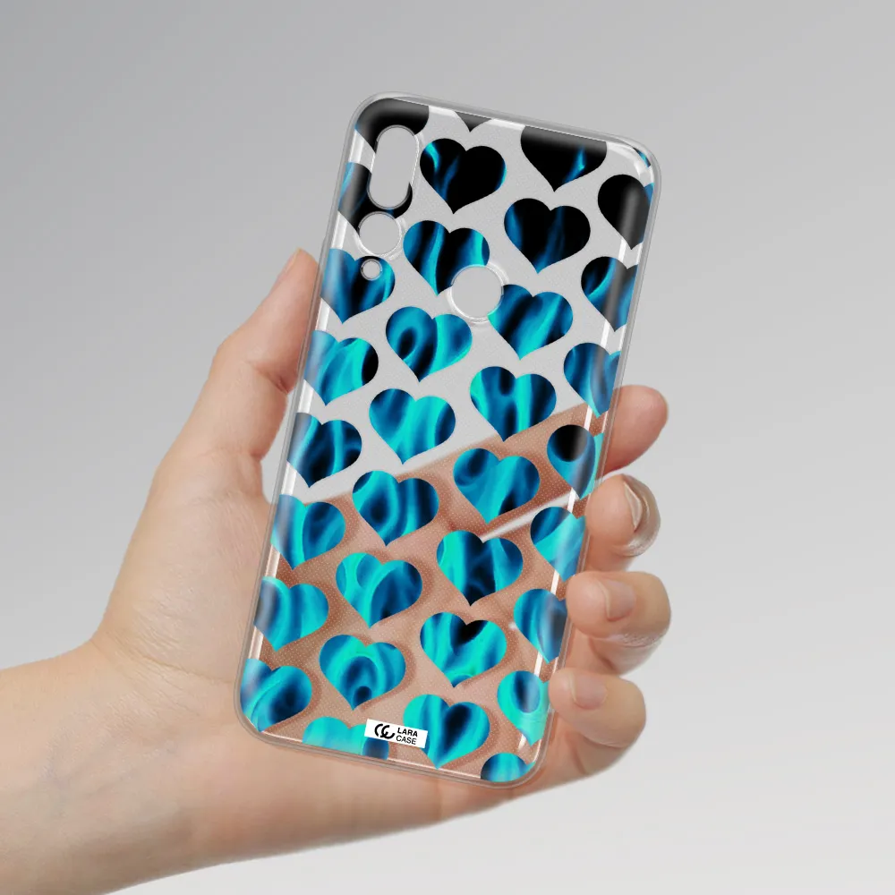 Heart Flame Huawei Y9 Prime 2019 Clear TPU Case
