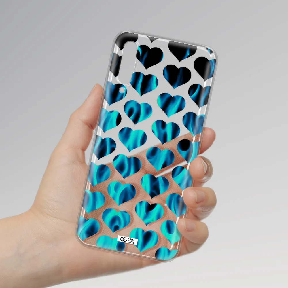 Heart Flame Huawei Y9S Clear Tpu Case