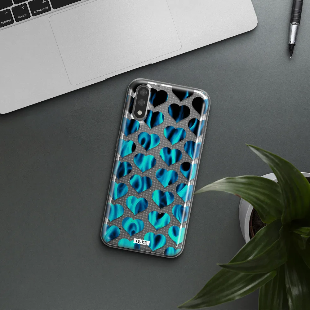 Heart Flame Samsung A01 Clear TPU Case