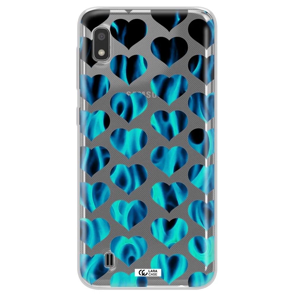 Heart Flame Samsung A10 Clear TPU Case