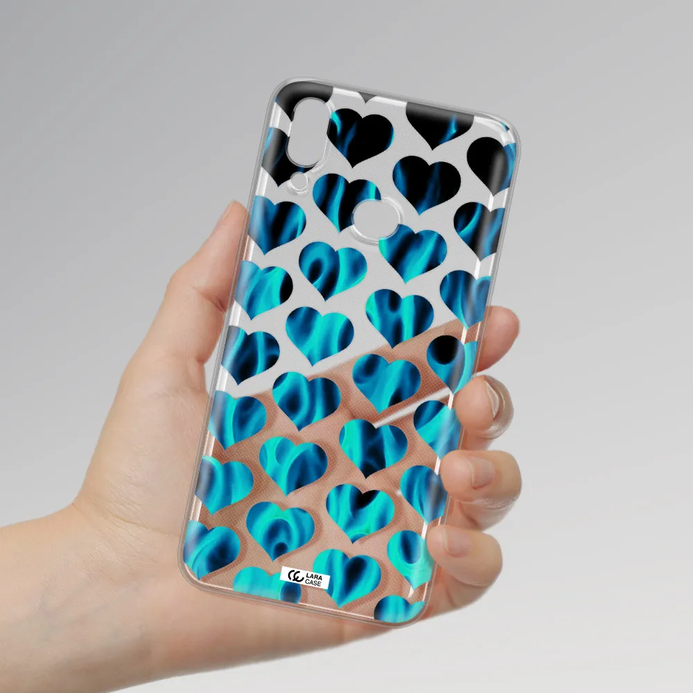 Heart Flame Samsung A10S Clear TPU Case