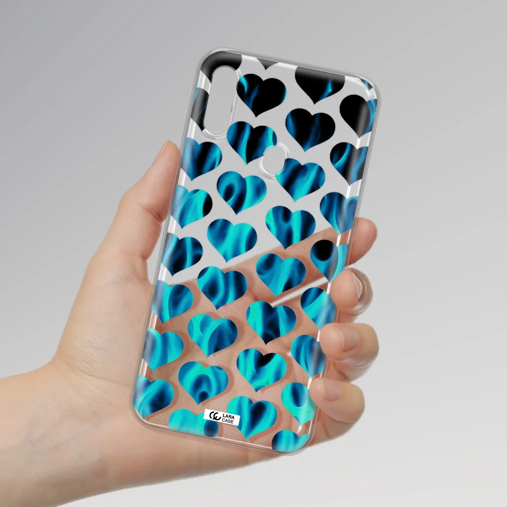 Heart Flame Samsung A11 Clear TPU Case