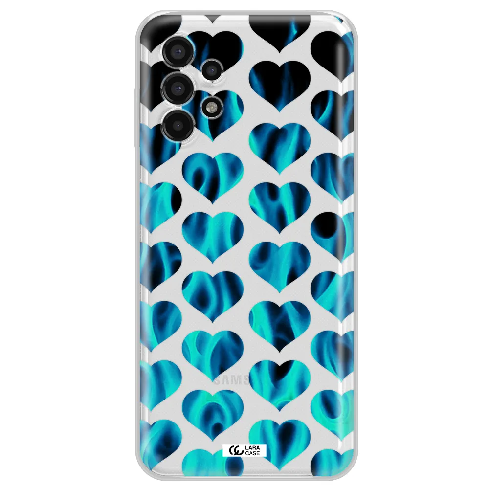 Heart Flame Samsung A13 4g Clear TPU Case