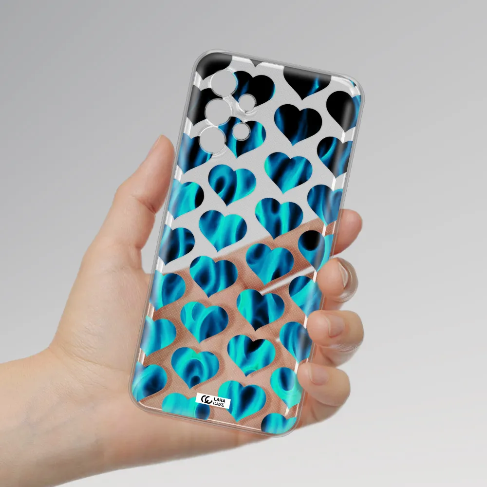 Heart Flame Samsung A13 4g Clear TPU Case
