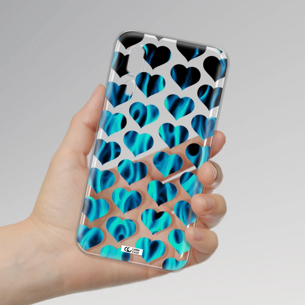 Heart Flame Samsung A2 Core Clear TPU Case