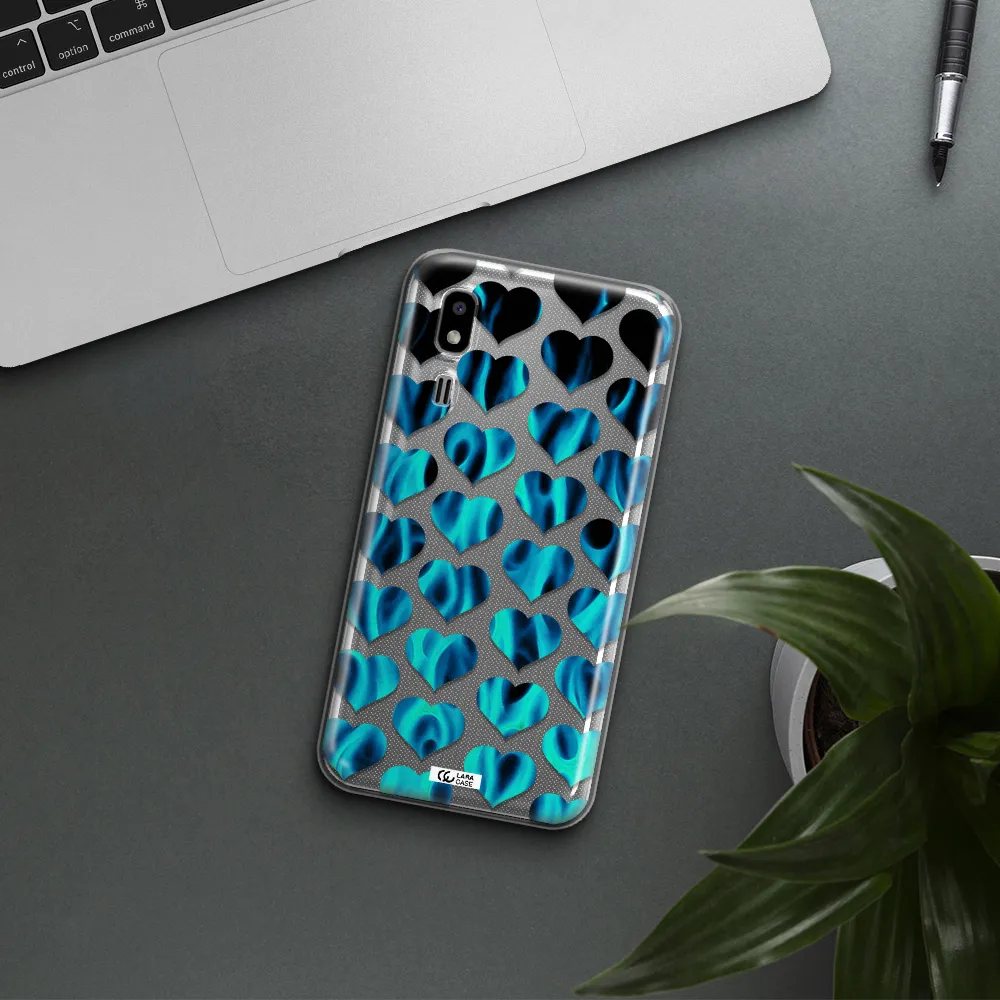 Heart Flame Samsung A2 Core Clear TPU Case