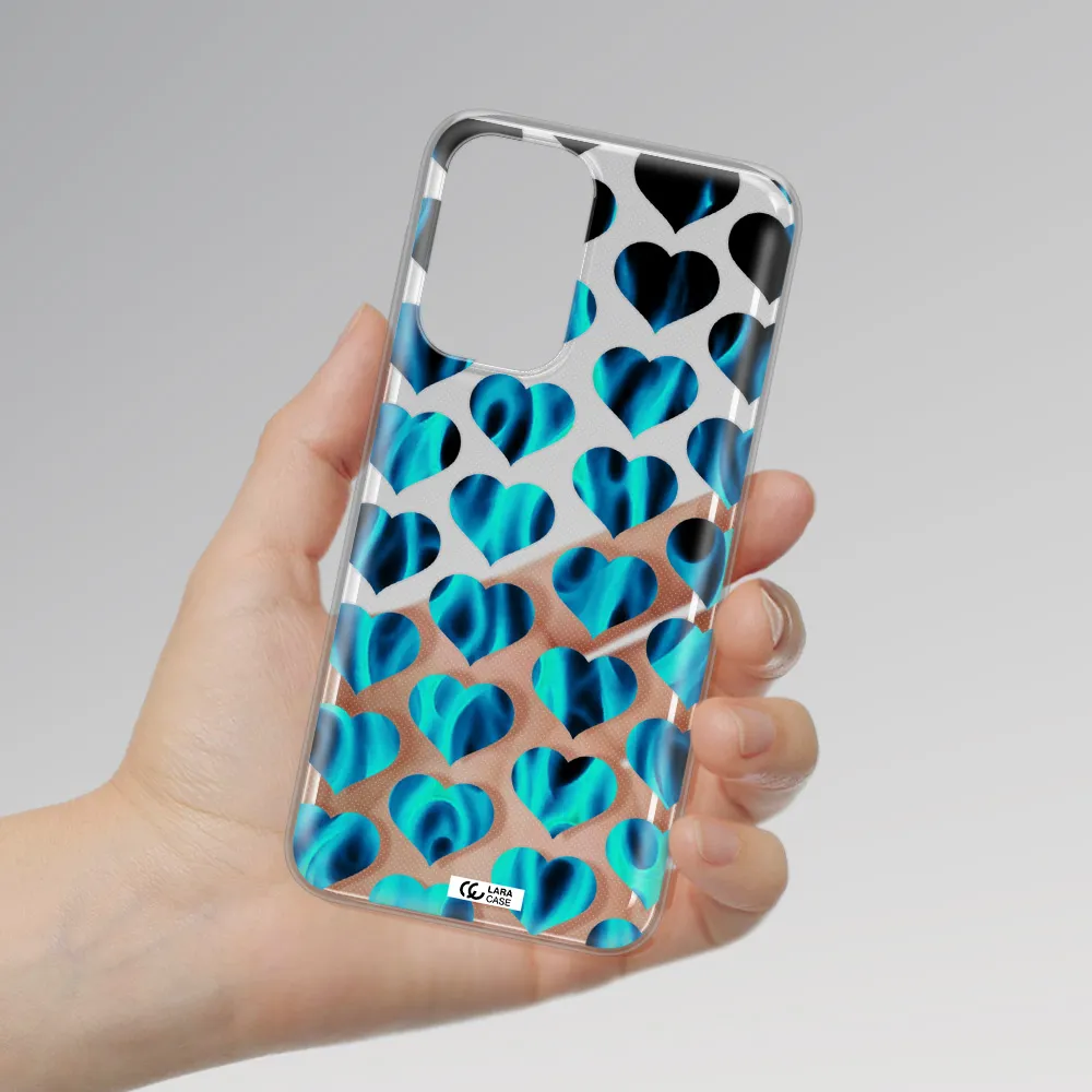 Heart Flame Samsung A33 Clear TPU Case