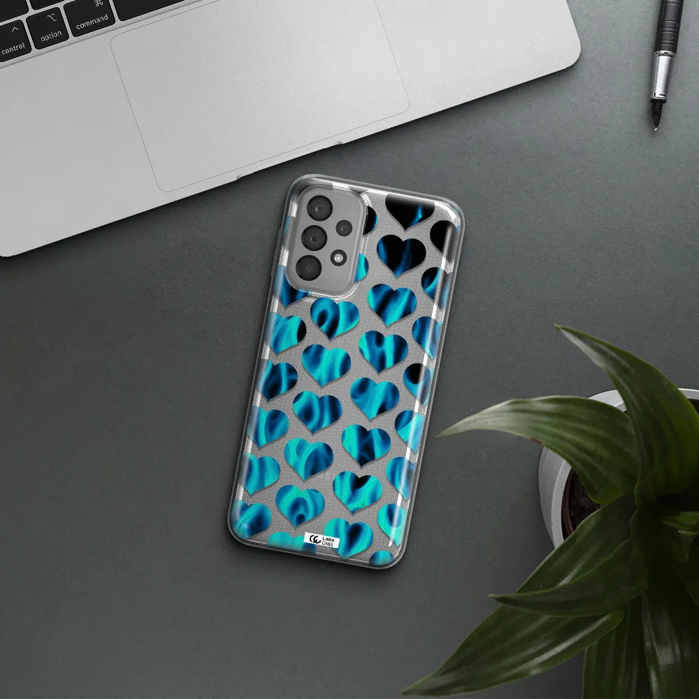Heart Flame Samsung A33 Clear TPU Case