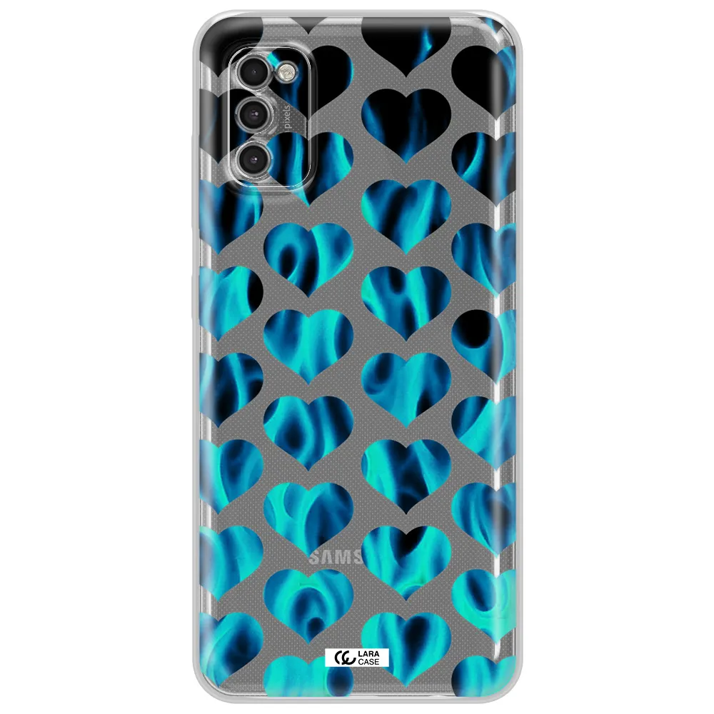 Heart Flame Samsung A41 Clear Tpu Case