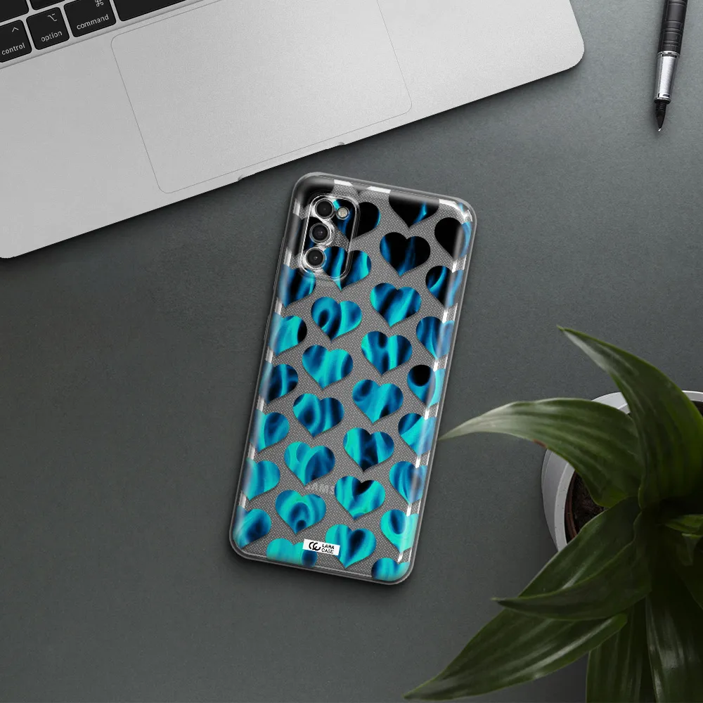 Heart Flame Samsung A41 Clear Tpu Case