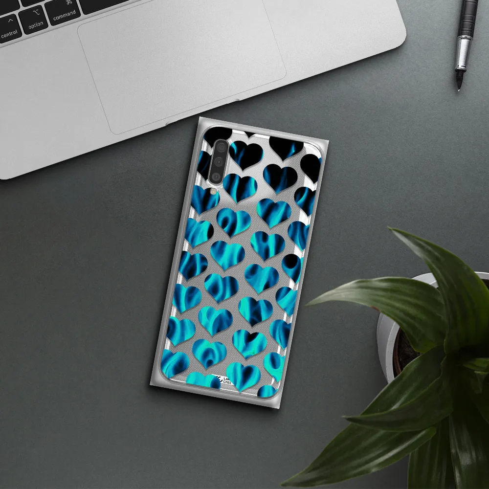 Heart Flame Samsung A50S Clear Tpu Case