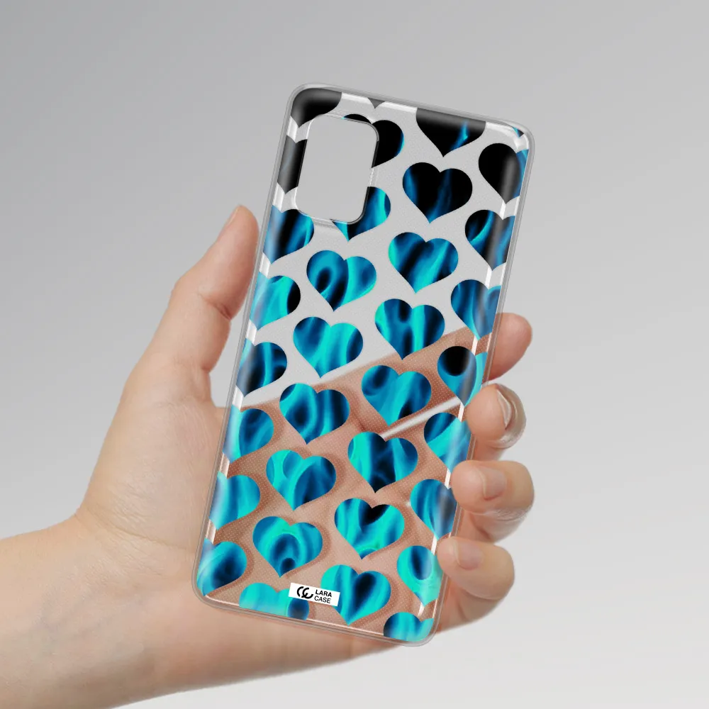 Heart Flame Samsung A51 Clear TPU Case