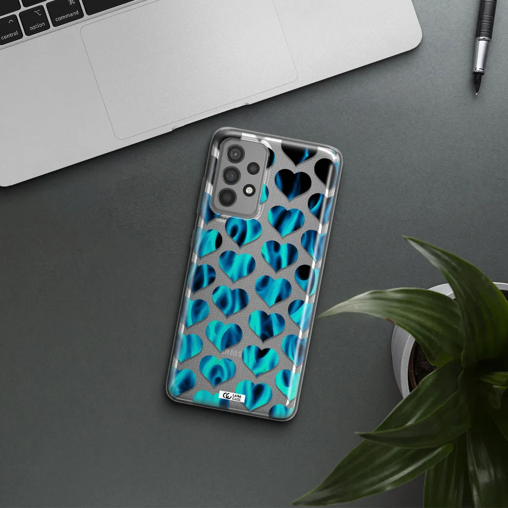 Heart Flame Samsung A52 Clear TPU Case