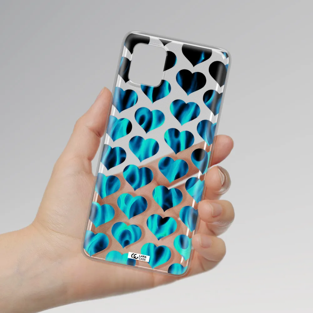 Heart Flame Samsung A81 Clear TPU Case
