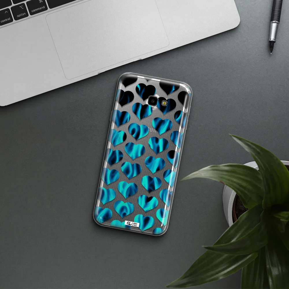 Heart Flame Samsung J4 Plus Clear TPU Case