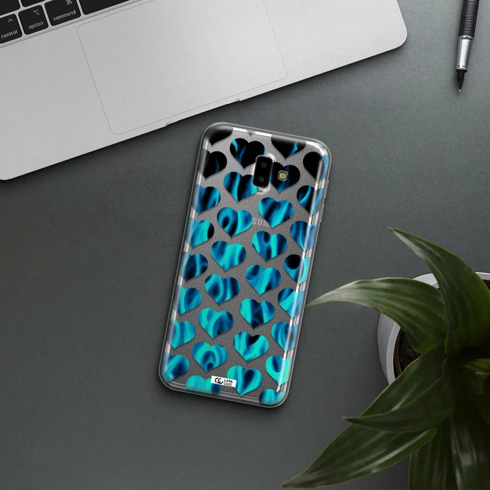 Heart Flame Samsung J6 Plus Clear TPU Case