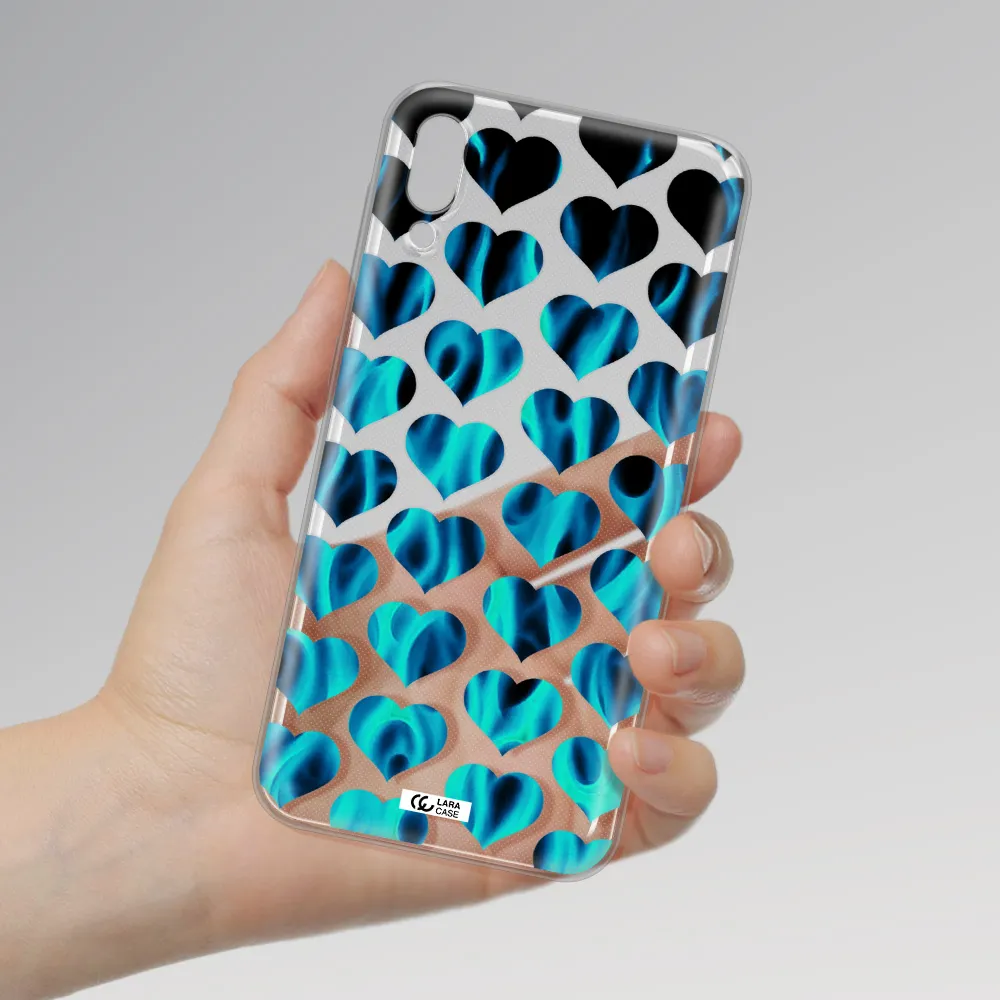 Heart Flame Samsung M10 Clear TPU Case