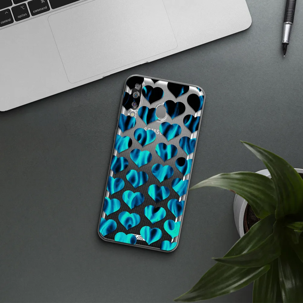 Heart Flame Samsung M30 Clear TPU Case