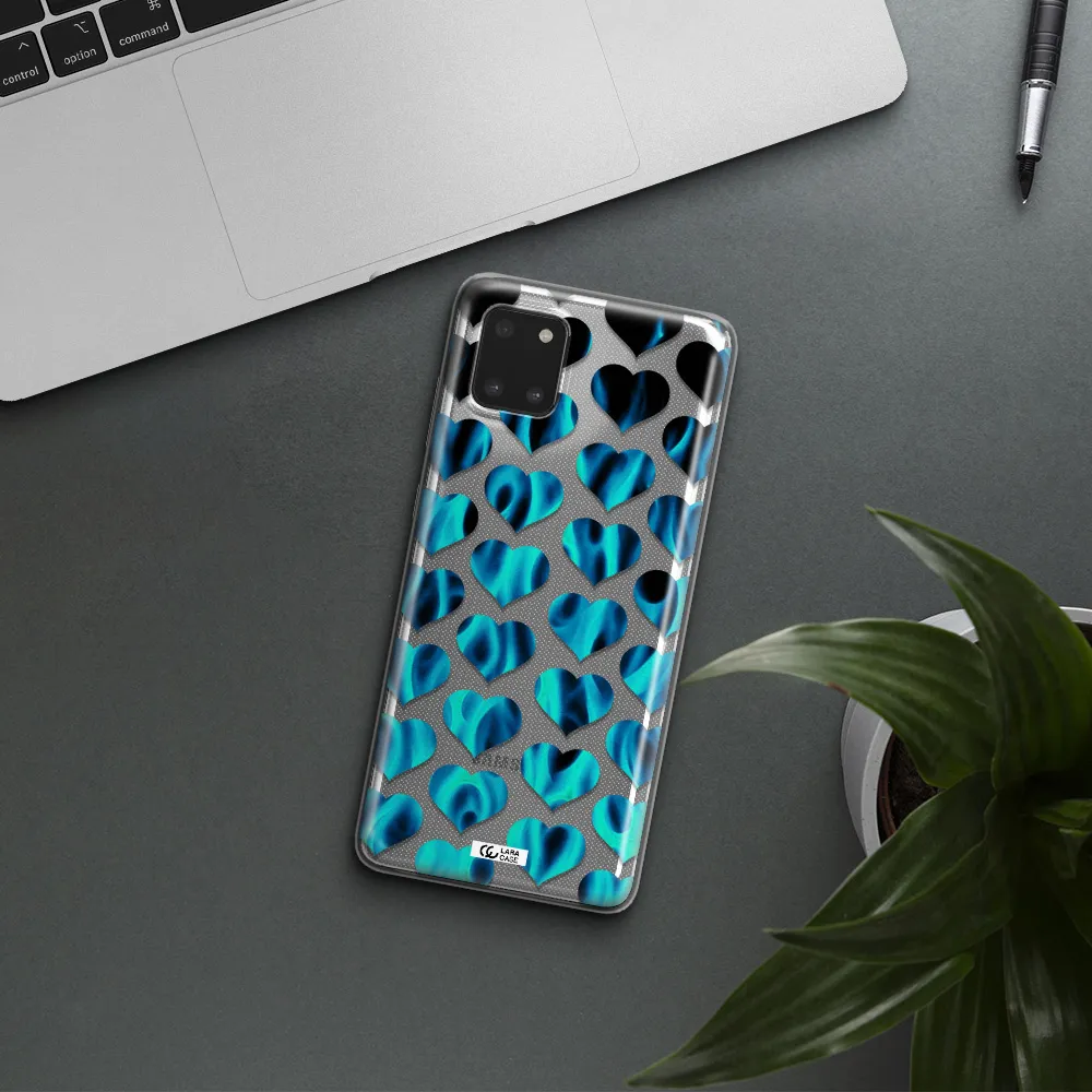 Heart Flame Samsung Note 10 Lite Clear TPU Case