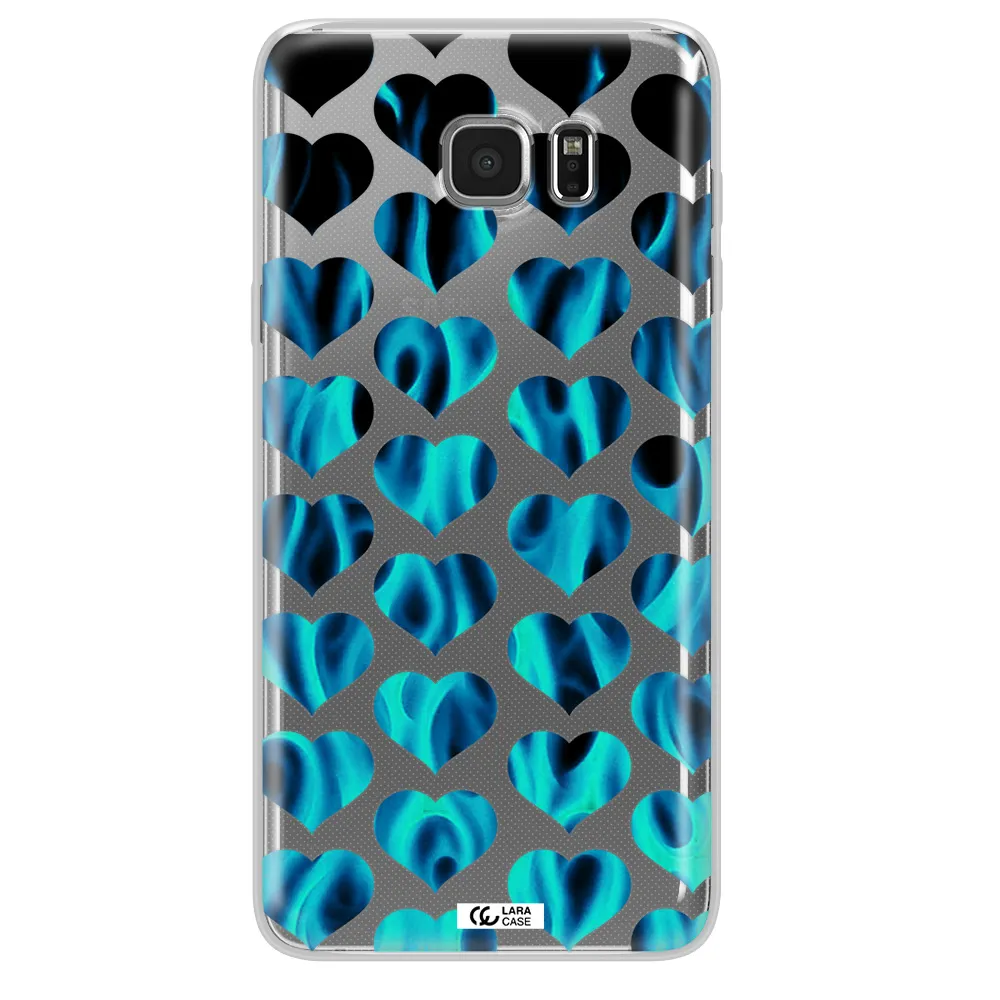 Heart Flame Samsung Note 5 Clear TPU Case