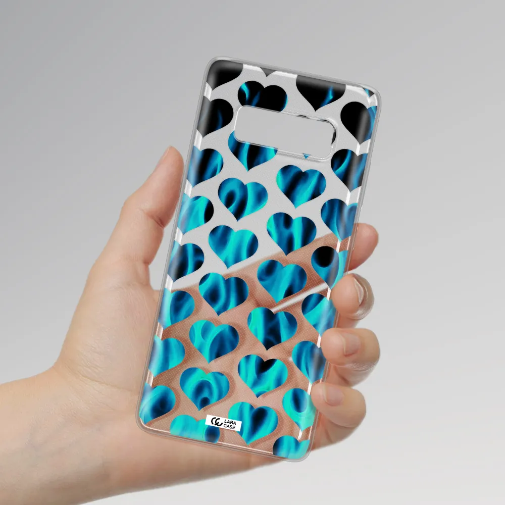 Heart Flame Samsung Note 8 Clear TPU Case