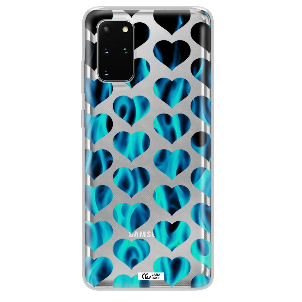 Heart Flame Samsung S 20 Plus Clear TPU Case