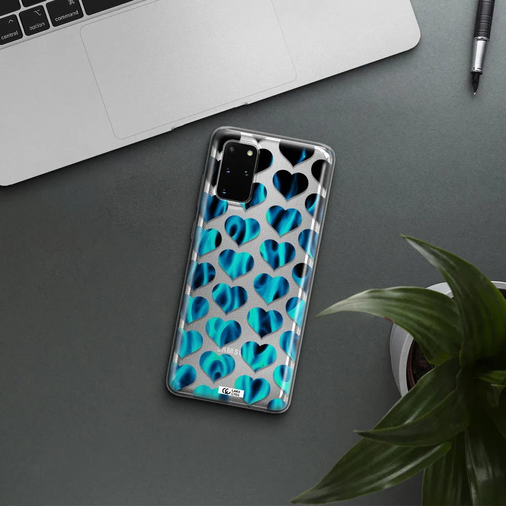 Heart Flame Samsung S 20 Plus Clear TPU Case