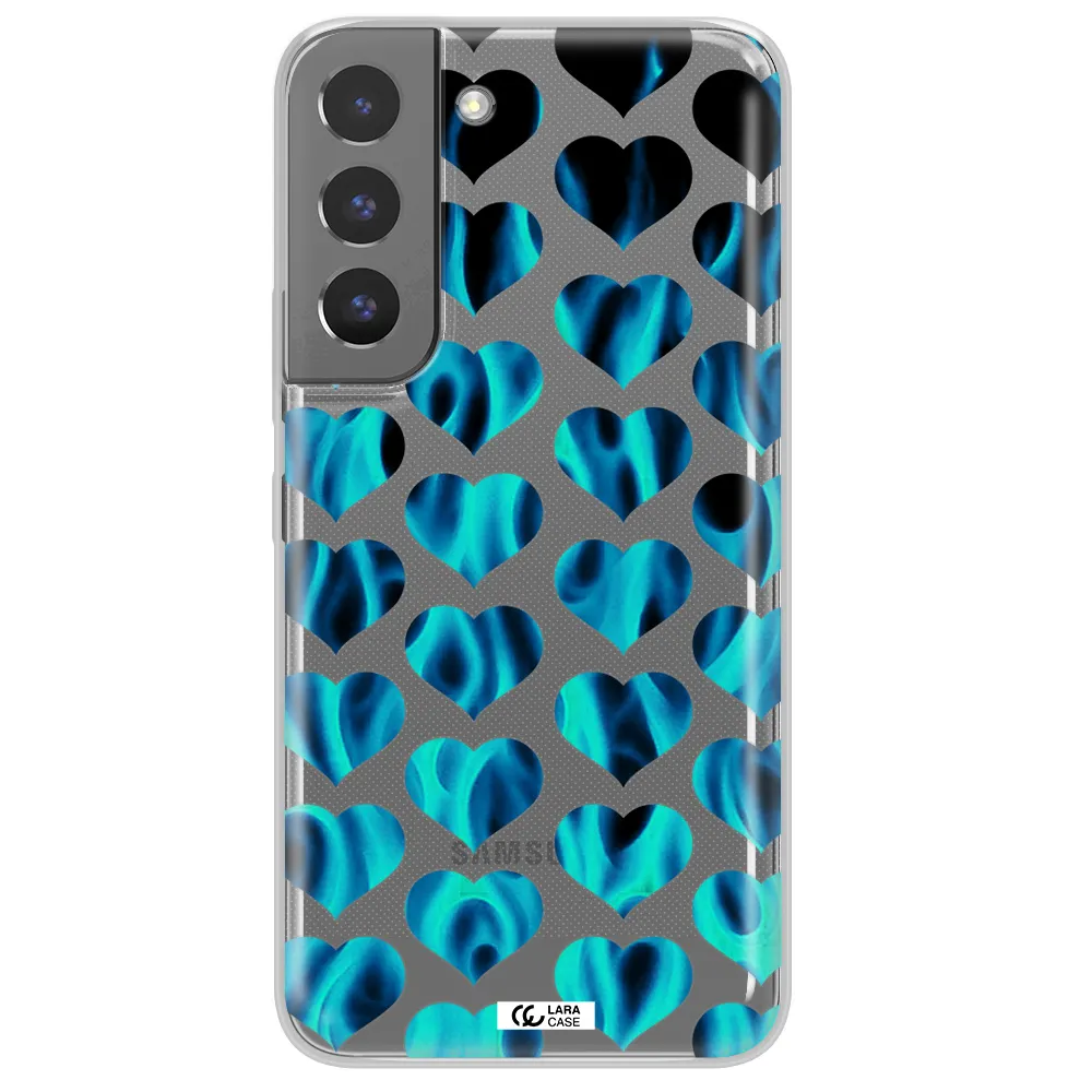 Heart Flame Samsung S 22 Clear TPU Case