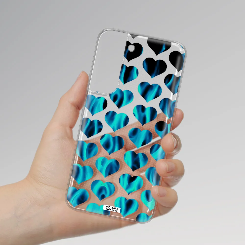 Heart Flame Samsung S 22 Clear TPU Case