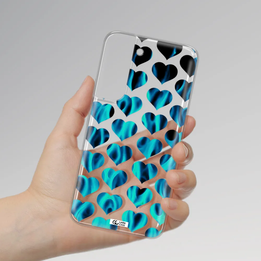 Heart Flame Samsung S 22 Plus Clear TPU Case