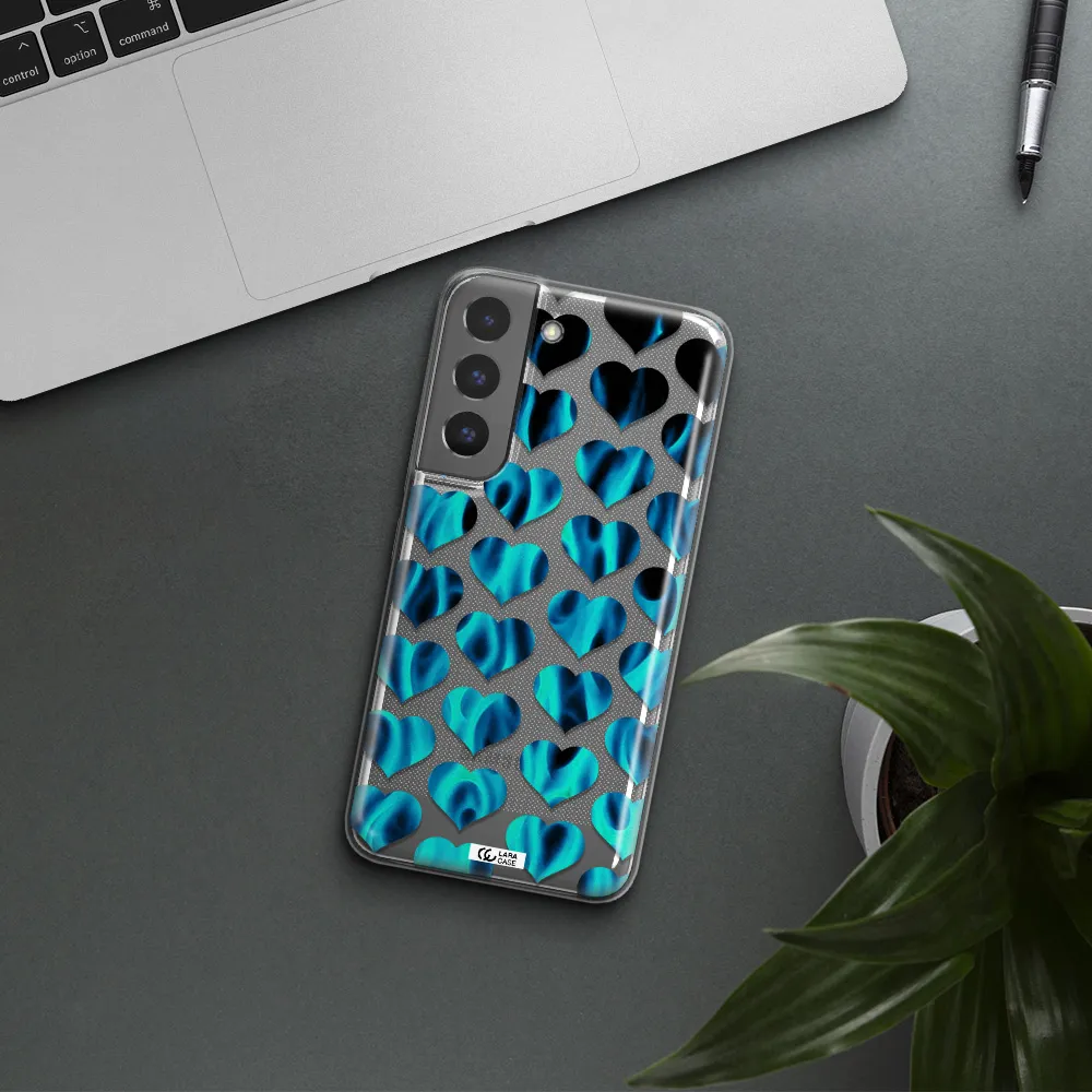 Heart Flame Samsung S 22 Plus Clear TPU Case