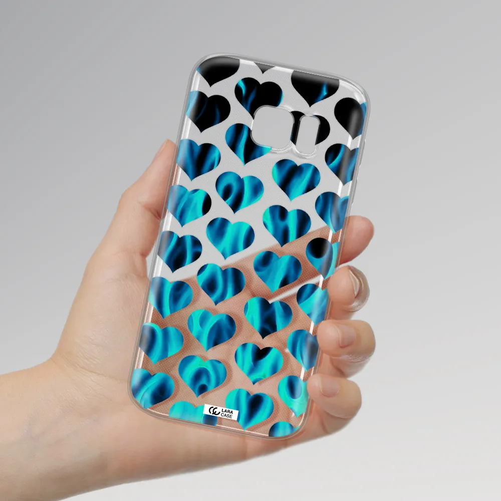 Heart Flame Samsung S 7 Clear TPU Case